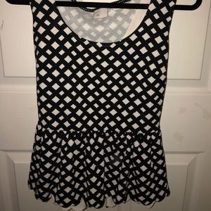 Anthropologie peplum tank top